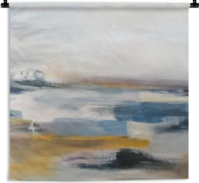 Produktbild von MuchoWow® Wandteppich Wandbehang Ölgemälde - Abstrakt 90x90 cm Tapisserie Dekoration Wandtuch - Wandaufhänger