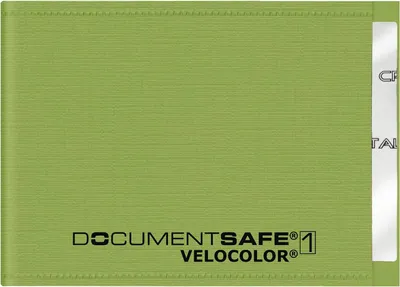 Produktbild von VELOFLEX Kreditkartenhülle Document Safe® VELOCOLOR®  grün 9,0 x 6,3 cm