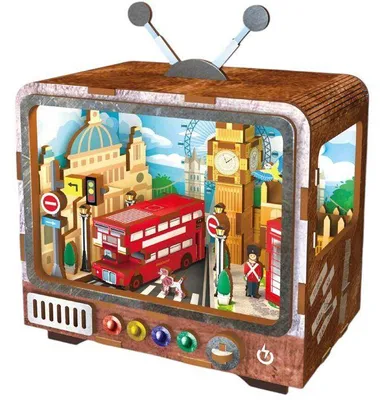 Produktbild von Buchstütze zum Selberbauen – 3D-Modell – TV London – 12,5 x 8 x 13 cm