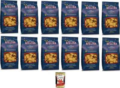 Produktbild von Afeltra Pasta di Gragnano I.G.P Paccheri I.G.P. Grießnudeln 12x 500gr + Italian Gourmet polpa 400g