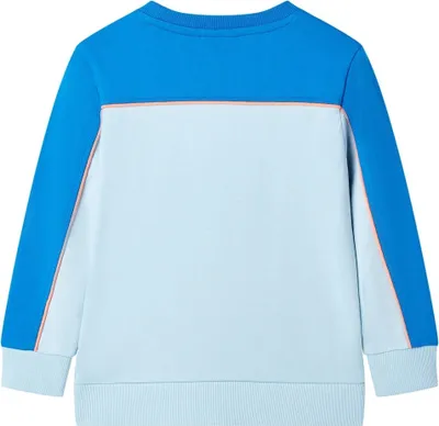 Image de vidaXL Sweatshirt pour enfants bleu vif et bleu clair 104