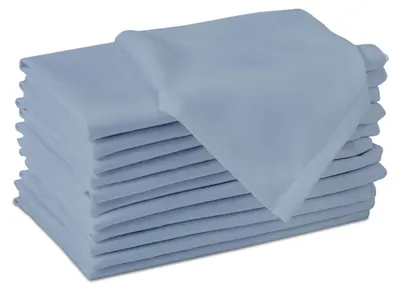 Immagine prodotto di Set di 12 tovaglioli in cotone, 43 x 43 cm, color grigio scuro