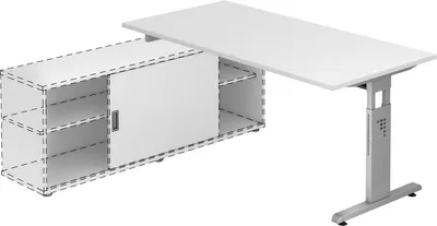 Zdjęcie produktu dla Stół biurko Anbauschreibtisch OSE16, wymiary 160 x 80 cm