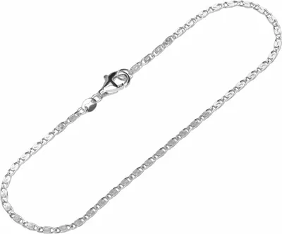 Produktbild von Armband 925 Sterling Silber 19cm S Panzerkette diamantiert Herren Armbandkette