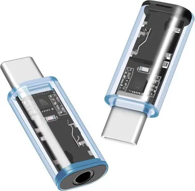 Obrázok produktu pre USB-C adaptér na 3,5 mm audio – 2 kusy – pre iPhone, iPad, Galaxy – kábel slúchadiel – DAC USB-C adaptér pre slúchadlá