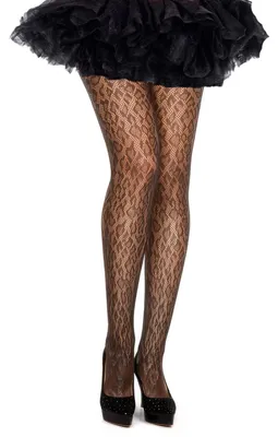 Produktbild von Leoparden Netzstrumpfhose Damen – Schwarze Fishnet Strumpfhose mit Animal Print – One Size – Für Fashion & Kostüm Fans – Halloween Fasching Karneval