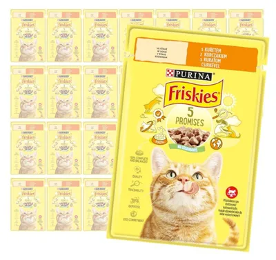 Produktbild von Purina Friskies mit Huhn 26 x 85 g Nassfutter für Katzen in Sauce