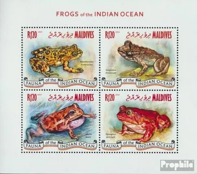 Produktbild von Briefmarken Malediven 2014 Mi 5163-5166 Kleinbogen (kompl. Ausg.) postfrisch Frösche