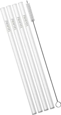 Produktbild von Schott Zwiesel 1 Stück 4er Set Glastrinkhalme lang tritan· kristall· spülmaschinenfest· Glastrinkhalm, Accessoires 121514