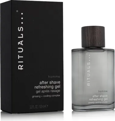 Zdjęcie produktu dla Rituals Homme 162943, Żel po goleniu, Skóra wrażliwa, Skóra z zaczerwienieniami, Skóra uniwersalna, 100 ml, Zapobiega zaczerwienieniom, Chłodzenie, Butelka, 1 szt.