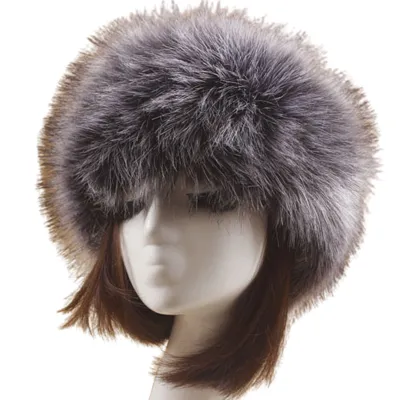 Produktbild von Frauen Herbst Winter Kunstpelz Verdickte Mütze Im Freien Kaltbeständige Warme Plüsch Beanie-4