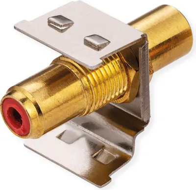 Produktbild von ROLINE RCA-Keystone-Kupplung, Metall, rot