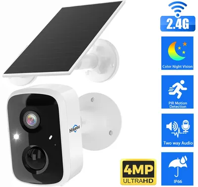 Obrázek produktu pro Alexa Solární bezpečnostní kamery 3K 4MP wifi kamery s PIR/AI detekcí pohybu