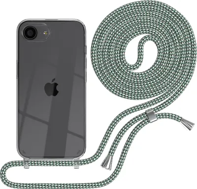 Produktbild von EAZY CASE Handykette mit Hülle für Apple iPhone 16e Backcover Handykette, zum Umhängen in Dunkelrot