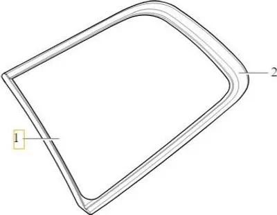 Zdjęcie produktu dla VOLVO XC60 II szyba boczna tylna lewa 32244125 32314883