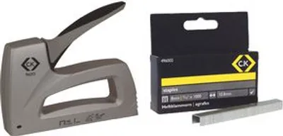 Obrázok produktu pre Ručná sponkovačka C.K, na sponky 6 až 14 mm s robustným telom z liateho hliníka, ergonomický bi-materiál (496001)