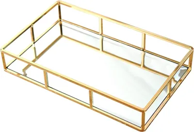 Immagine prodotto di Vassoio a specchio - Oro elegante - Accessorio da tavola metallizzato
