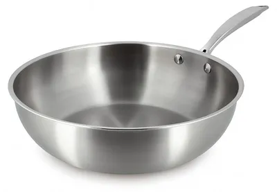 Wok 28 cm Edelstahl Triply – Induktion – Frankreich