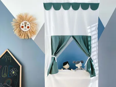 Produktbild von KraftKids Puppentheater Doppelkrepp Grün Jade Doppelkrepp Grün Jade