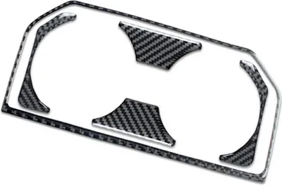 Immagine prodotto di Pannello portabicchieri posteriore in fibra di carbonio per F-150 2017-2019 nero