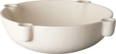Immagine prodotto di Portacandele in alluminio bianco per 4 candele (24x24x7,5 cm)