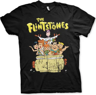 Produktbild von The Flintstones T-Shirt - XX-Large - Black
