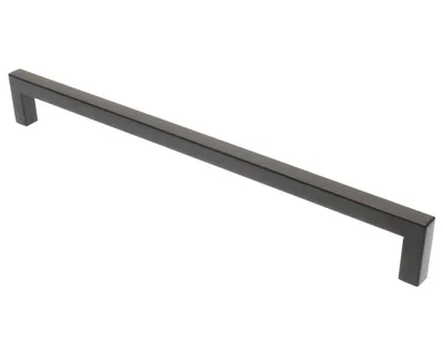Immagine prodotto di Maniglia per mobile BA 256mm, maniglia da cucina nero opaco, maniglia per porta quadrata