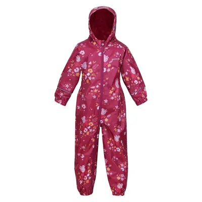 Produktbild von Regatta - "Pobble" Regenanzug für Kinder RG8237 (110) (Beeren Pink /Herbstfarben)
