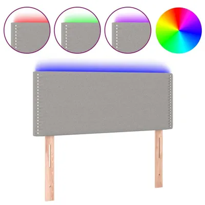 Obrázek produktu pro vidaXL LED čelo světle šedé 100x5x78/88 cm látka