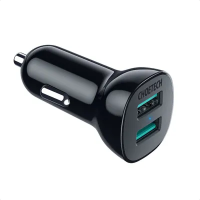 Obrázok produktu pre Nabjaka do auta Choetech C0051, 30W QC 3.0 s dvoma portami (ierna)