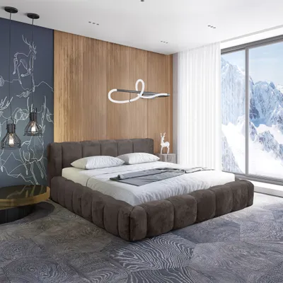 Produktbild von Polsterbett Doppelbett HAILEY 180x200cm Komplettset Stoff Tender Way Grafit