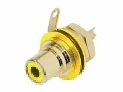 Image de Rean by Neutrik REAN - FICHE DE MONTAGE CINCH (RCA) - CONTACTS DORES - JAUNE