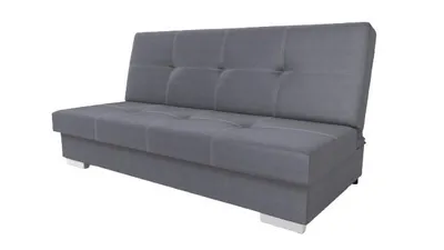 Produktbild von Axel Schlafsofa Modernes 3-Sitzer Sofa mit Schlaffunktion und Bettkasten, Grau