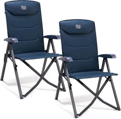 Productafbeelding van Famanu campingstoel met verstelbare rugleuning en draagtas - Blauw