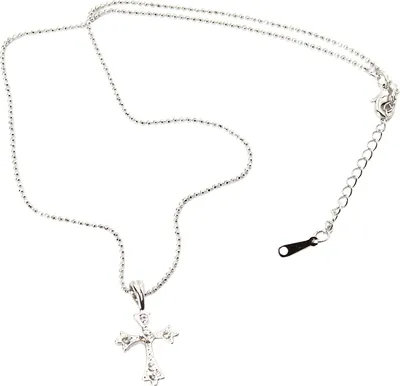 Produktbild von Halskette mit Kreuz Anhänger Kette Strass