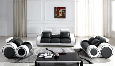 Produktbild von Polster Sitz Couch 3 Sitz Garnitur Sofa Sofas Couchen Leder Dreisitzer jvmoebel