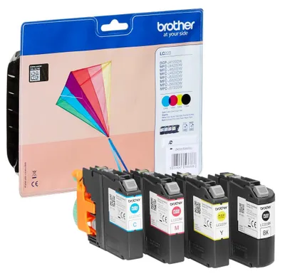 Produktbild von Brother LC-223VALBP, Schwarz, Cyan, Magenta, Gelb, 4 Stück(e), 550 Seiten, 550 Seiten, Multipack