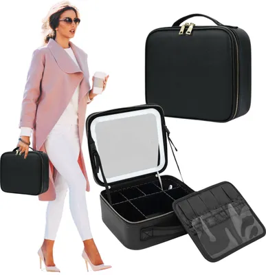 Immagine prodotto di BORSA COSMETICA ORGANIZZATRICE GRANDE con specchio illuminato