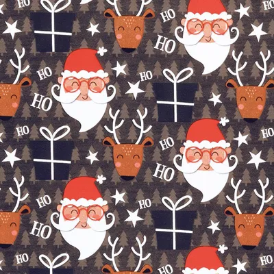 Image de Papier cadeau Cilgro « Père Noël » 150 m x 50 cm - Pour emballer vos cadeaux de Noël