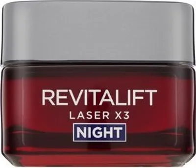 A product shot of L'Oréal Paris Revitalift Laser X3 Anti-Age Night Cream-Mask.