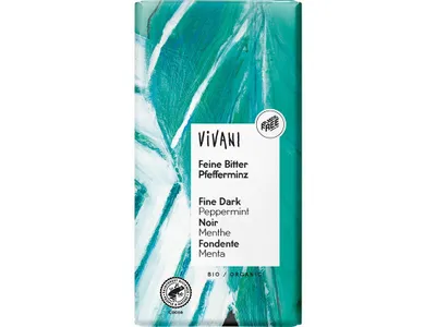 Productafbeelding van Vivani Chocolade Puur Met Pepermunt (100 gr)