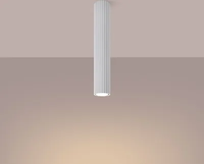 Produktbild von Spot Leuchte Decke Aluminium GU10 Ø 6,5 cm Aufputz Weiß rund Modern Lampe Deckenleuchte