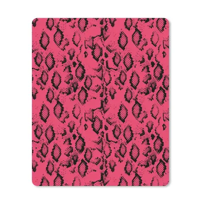 Produktbild von MuchoWow® Mauspad Mousepad Tiermuster - Schlange - Rosa 19x23 cm - Mousepads - Maus Mat - Pad - Mausunterlage - Mauspads - Spielen