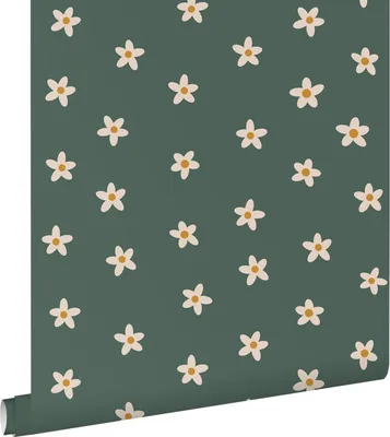 Obrázok produktu pre ESTAhome tapeta sedmokrásky tmavozelená 53 cm x 10,05 m