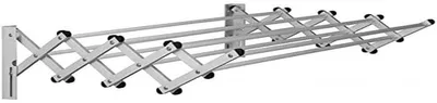 Wand-Wäschetrockner ausziehbar 100 cm Aluminium 8 m