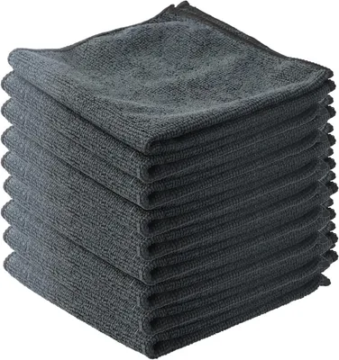 Produktbild von Mikrofaser Reinigungstücher, Set von 8, Multifunktionale Mikrofasertücher, 30 x 30 cm, Streifenfrei