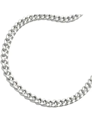 Produktbild von Kette 3mm Flachpanzerkette diamantiert Silber 925 55cm silber 3mm