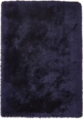 Produktbild von Qiyano Teppich Hochflor Shaggy modern uni für Wohnzimmer Kinderzimmer blau, 120 x 170 cm