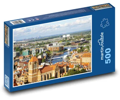Zdjęcie produktu dla Puzzle 500 Malowniczy Widok na Gdańsk - martinpuzzle