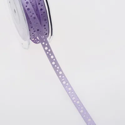 Produktbild von Satinlochband - lavendel - 9 mm - 20 m - 54009 42